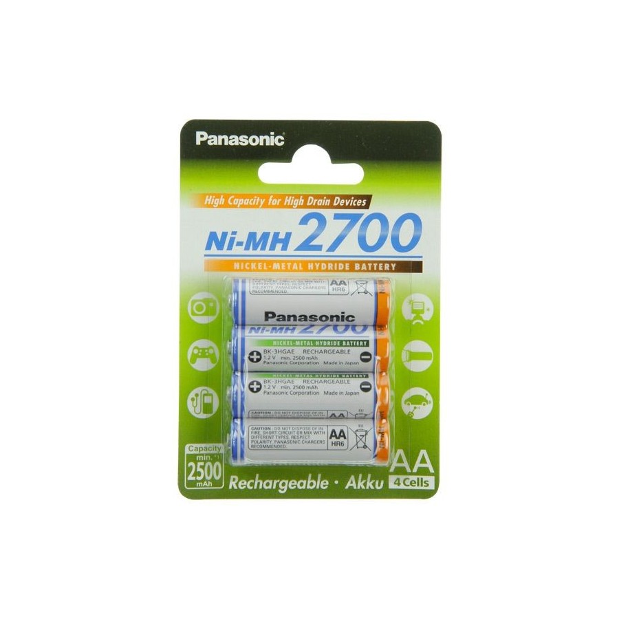 Panasonic High Capacity BK-3HGAE AAMig 4er Blister