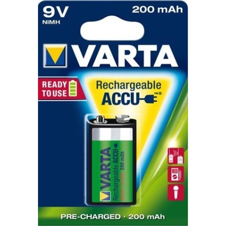 VARTA RECHARGE ACCU Power 9 V 200 mAh Blister 1