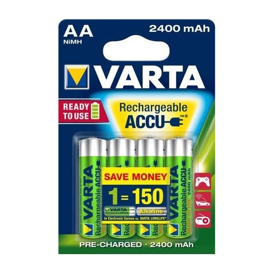 VARTA RECHARGE ACCU Power AA 2400mAh 4er Blister