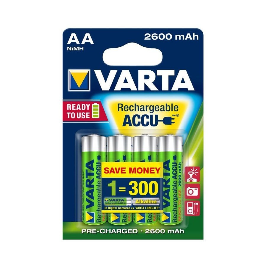 VARTA RECHARGE ACCU Power AA 2600 mAh Blister 4