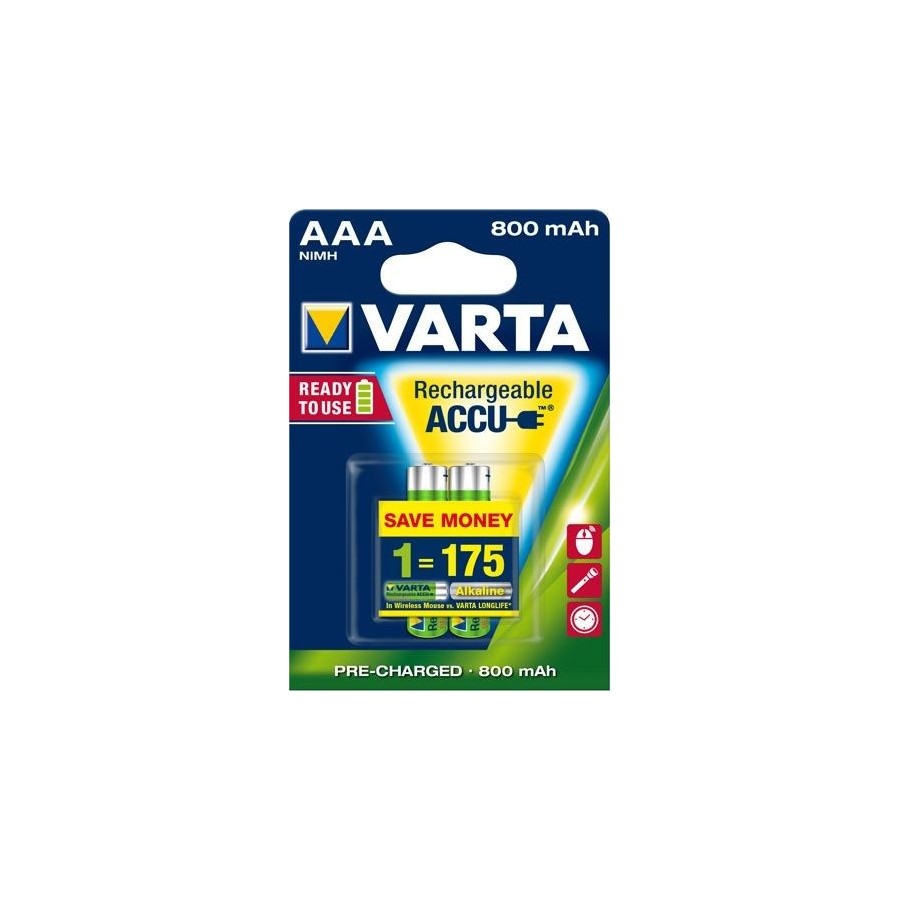 VARTA RECHARGE ACCU Power AAA 800mAh Blister 2 VARTA RECHARGE ACCU Power AAA 800mAh Blister 2