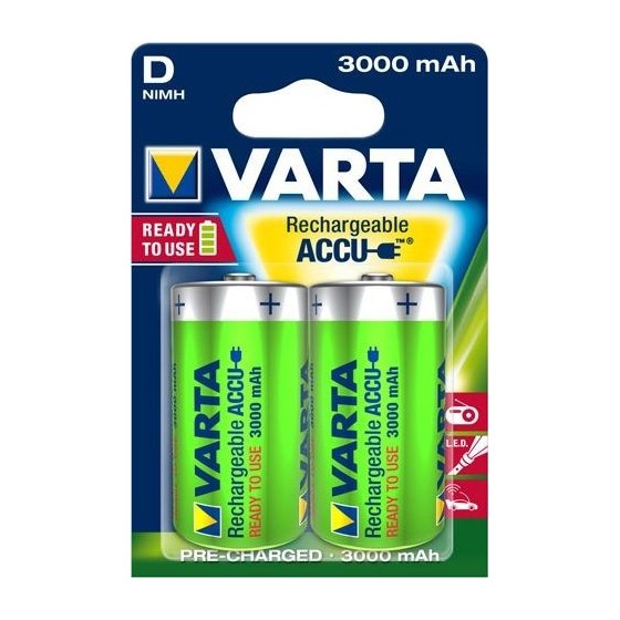 VARTA RECHARGE ACCU Power D 3000mAh Blister 2