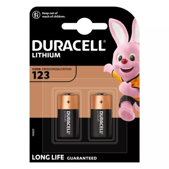 Duracell Ultra Lithium CR123 Blister 2er