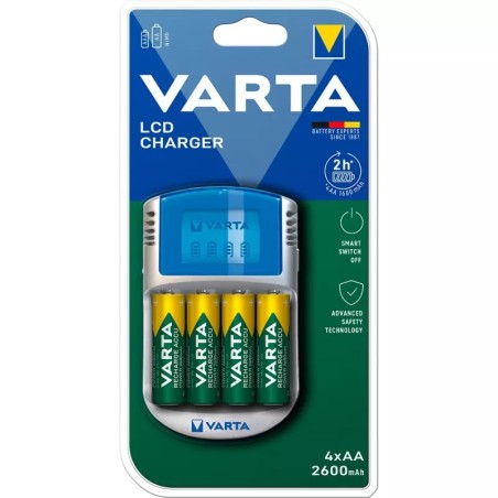 Varta 57070 LCD Charger NiMH inkl. 4 St. Akku 2600