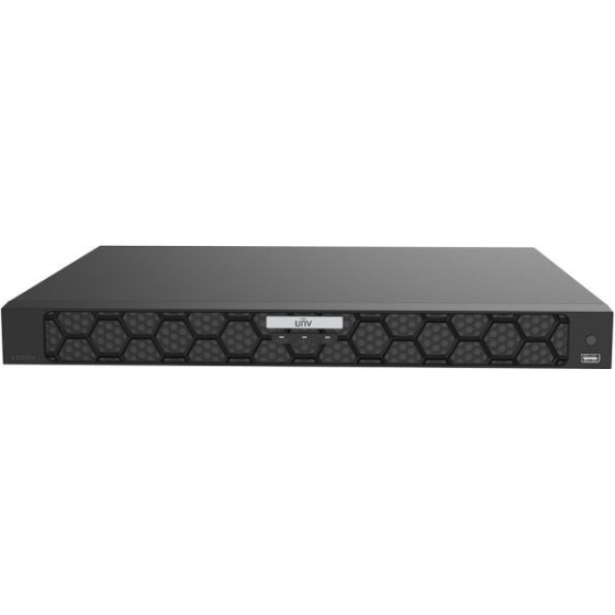 Uniview IP-Rekorder, 16 Kanäle IP, 4x SATA à 16 TB, NDAA, schwarz