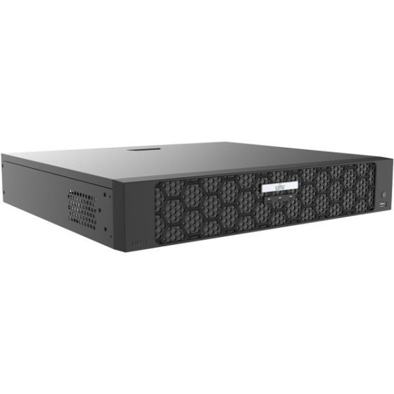Uniview IP-PoE-Rekorder, 16 Kanäle IP, 16 Kanäle PoE, 4x SATA à 16 TB