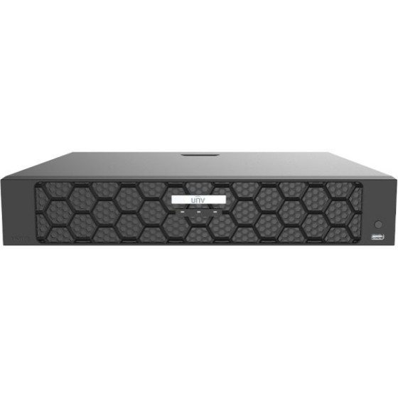 Uniview IP-PoE-Rekorder, 16 Kanäle IP, 16 Kanäle PoE, 4x SATA à 16 TB