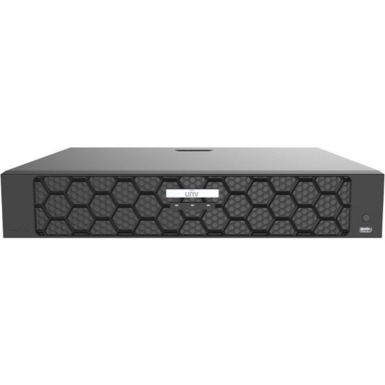 Uniview IP-PoE-Rekorder, 32 Kanäle IP, 16 Kanäle PoE, 4x SATA à 16 TB