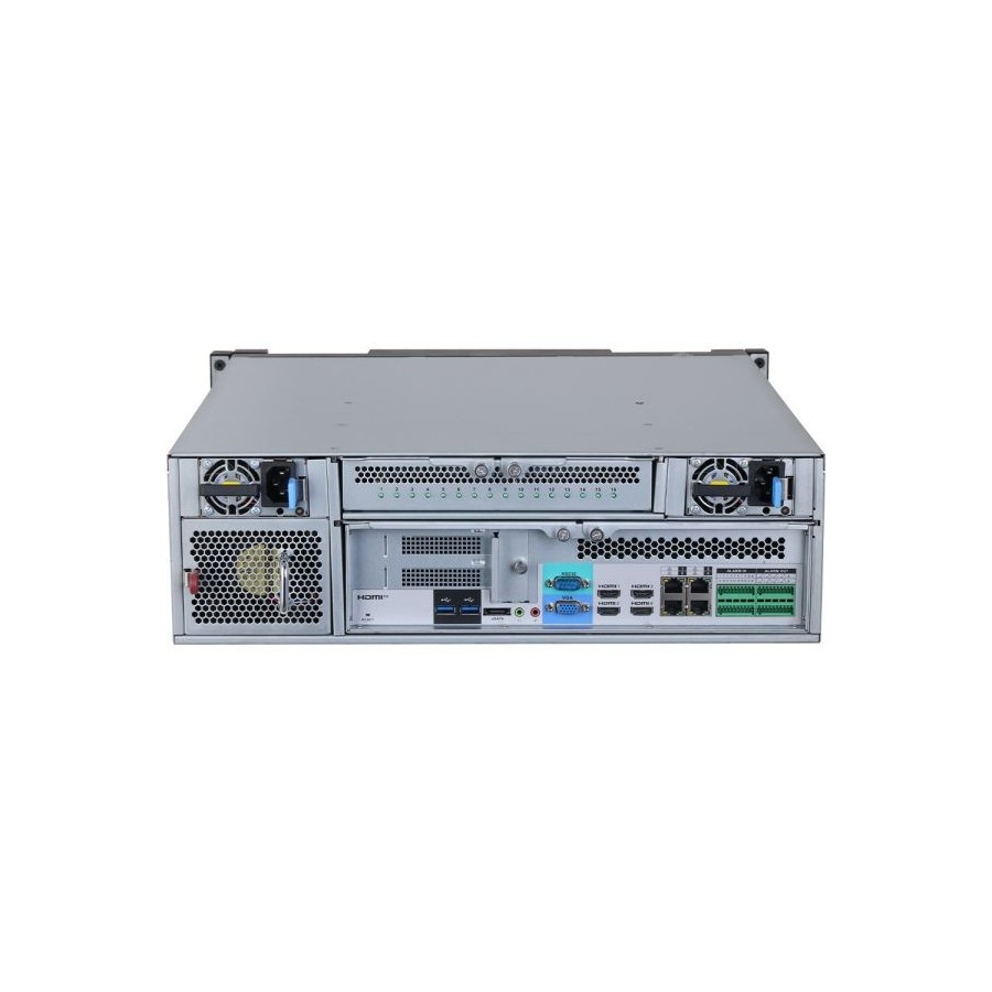 Dahua Video-Server, 256 Kanäle IP, 16x SATA à 20 TB, 3U, schwarz