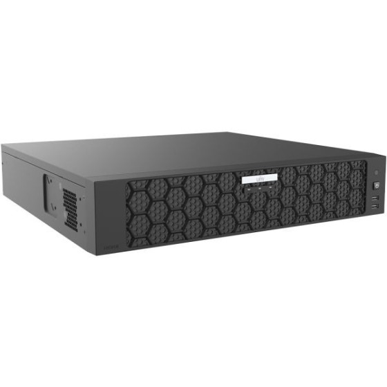 Uniview IP-Rekorder, 32 Kanäle IP, 8x SATA à 16 TB, NDAA, 2U, schwarz