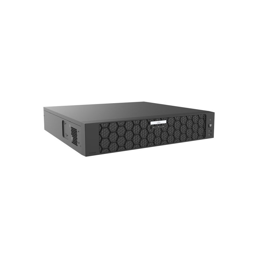 Uniview IP-Rekorder, 32 Kanäle IP, 8x SATA à 16 TB, NDAA, 2U, schwarz