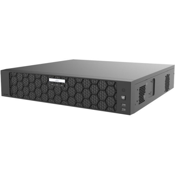 Uniview IP-Rekorder, 32 Kanäle IP, 8x SATA à 16 TB, NDAA, 2U, schwarz