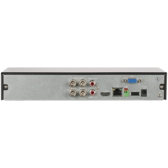 Dahua HD-CVI-Rekorder, 4 Kanäle, 6 Kanäle IP, 1 x SATA à 16 TB, 1U, schwarz