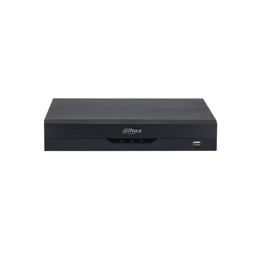 Dahua HD-CVI-Rekorder, 4 Kanäle, 6 Kanäle IP, 1 x SATA à 16 TB, 1U, schwarz