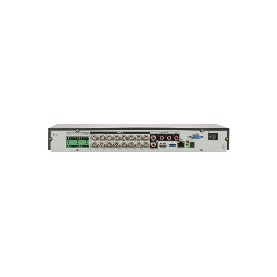 Dahua HD-CVI-Rekorder, 16 Kanäle, 32 Kanäle IP, 2x SATA à 16 TB, 1U, schwarz