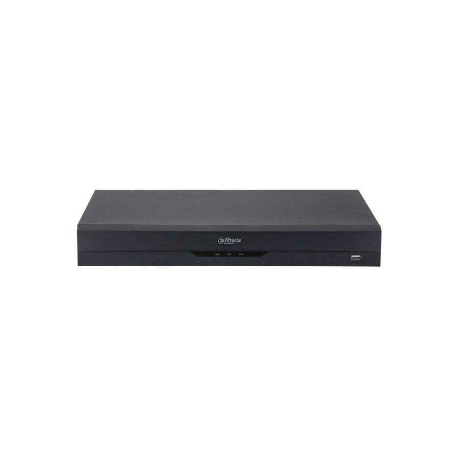 Dahua HD-CVI-Rekorder, 16 Kanäle, 32 Kanäle IP, 2x SATA à 16 TB, 1U, schwarz