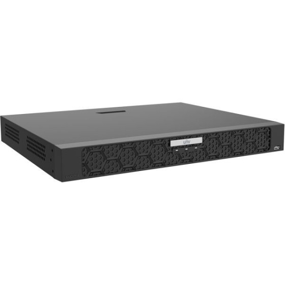Uniview IP-PoE-Rekorder, 16 Kanäle IP, 16 Kanäle PoE, 2x SATA à 16 TB