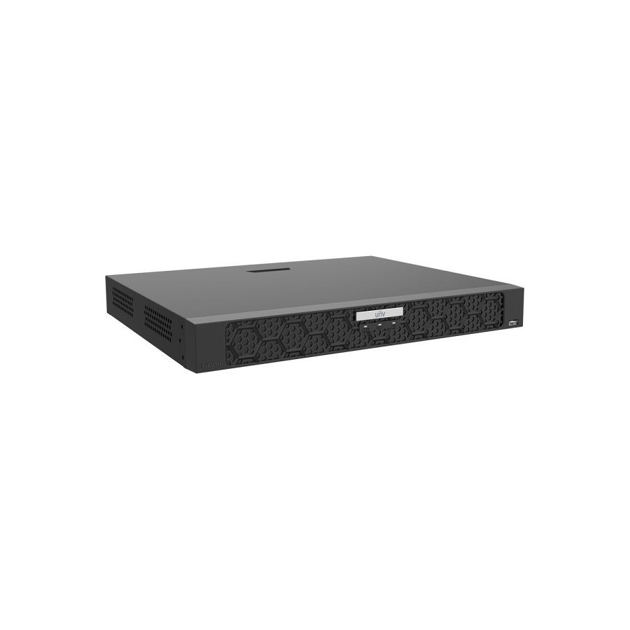 Uniview IP-PoE-Rekorder, 16 Kanäle IP, 16 Kanäle PoE, 2x SATA à 16 TB