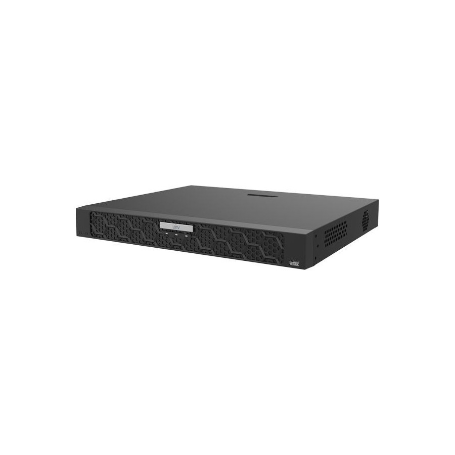 Uniview IP-PoE-Rekorder, 16 Kanäle IP, 16 Kanäle PoE, 2x SATA à 16 TB