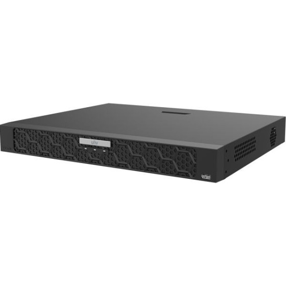 Uniview IP-Rekorder, 16 Kanäle IP, 2x SATA à 16 TB, NDAA, schwarz