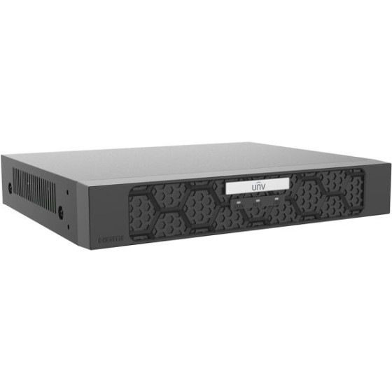 Uniview IP-PoE-Rekorder, 8 Kanäle IP, 8 Kanäle PoE, 1x SATA à 16 TB