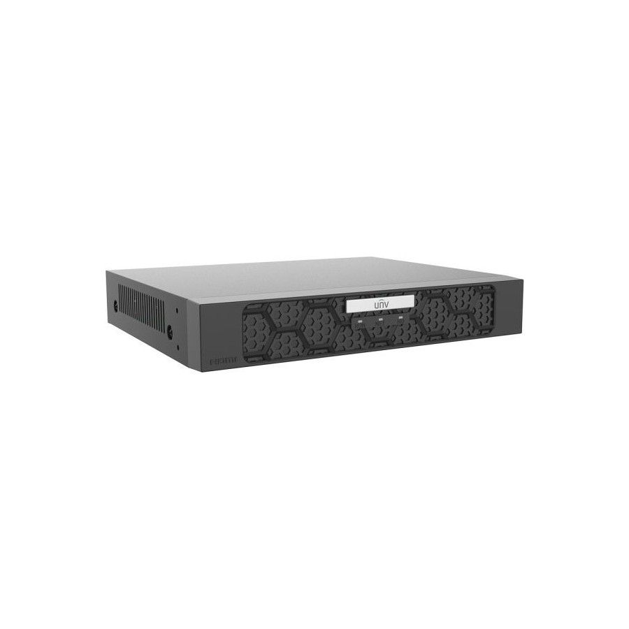 Uniview IP-PoE-Rekorder, 8 Kanäle IP, 8 Kanäle PoE, 1x SATA à 16 TB