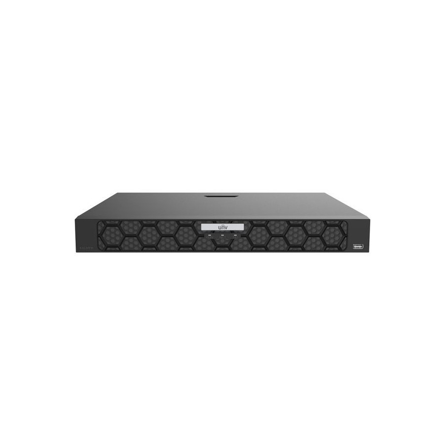 Uniview IP-Rekorder, 9 Kanäle IP, 2x SATA à 16 TB, NDAA, schwarz