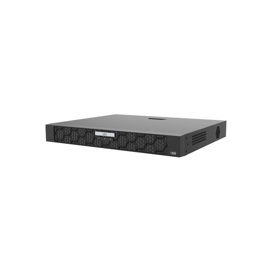 Uniview IP-Rekorder, 9 Kanäle IP, 2x SATA à 16 TB, NDAA, schwarz