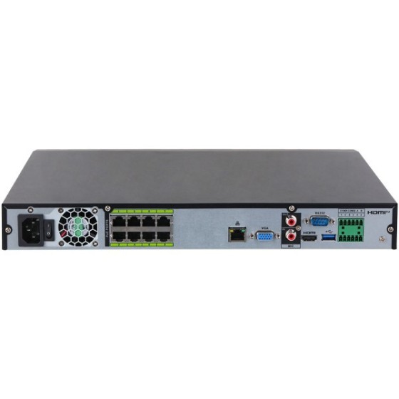 Dahua IP-Rekorder, 8 Kanäle IP, 8 Kanäle PoE, 2 SATA à 20TB