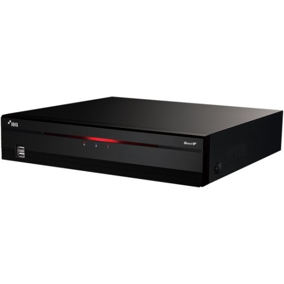 IDIS IP-Rekorder, 8 Kanäle IP, 2x SATA, 2 TB verbaut, NDAA, schwarz