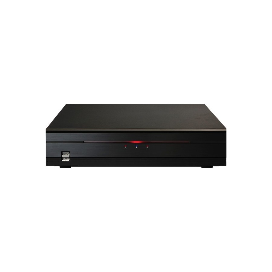 IDIS IP-Rekorder, 16 Kanäle IP, 2x SATA, 2 TB verbaut, NDAA, schwarz
