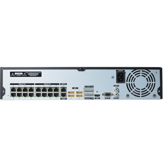 IDIS IP-Rekorder, 32 Kanäle IP, 6x SATA, 2 TB verbaut, NDAA, schwarz