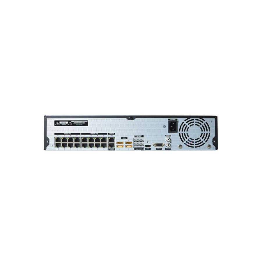 IDIS IP-Rekorder, 32 Kanäle IP, 6x SATA, 2 TB verbaut, NDAA, schwarz