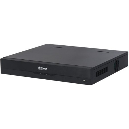 Dahua IP-PoE-Rekorder, 64 Kanäle IP, 16 Kanäle PoE, 4x SATA à 16 TB, 1.5U, schwarz