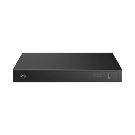 Alarm.com IP-PoE-Rekorder, 16 Kanäle IP, 8 Kanäle PoE, 2x SATA à 16 TB, 3 TB verbaut, schwarz