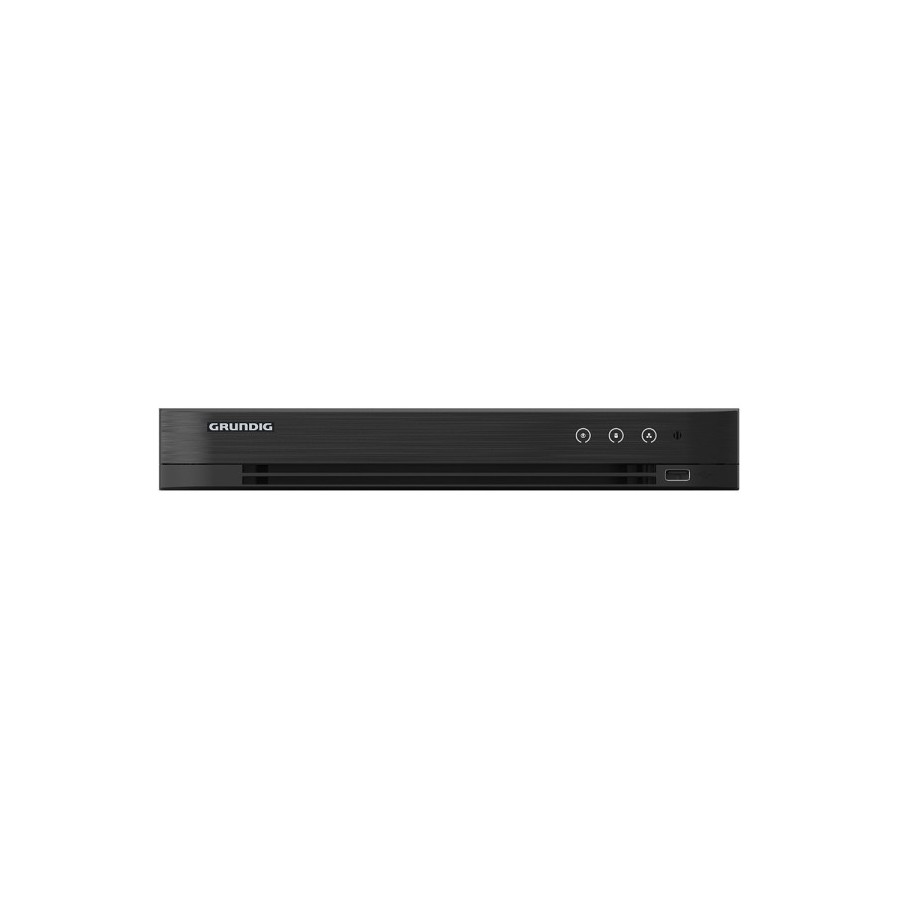 Grundig HD-TVI-Rekorder, 16 Känale, 32 Kanäle IP, 2x SATA à 10 TB Grundig HD-TVI-Rekorder, 16 Känale, 32 Kanäle IP, 2x SATA à 10 TB