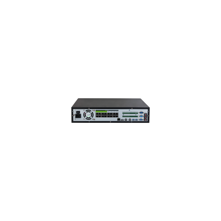Dahua IP-PoE-Rekorder, 16 Kanäle, 16 Kanäle IP, PoE, 8x SATA à 16 TB