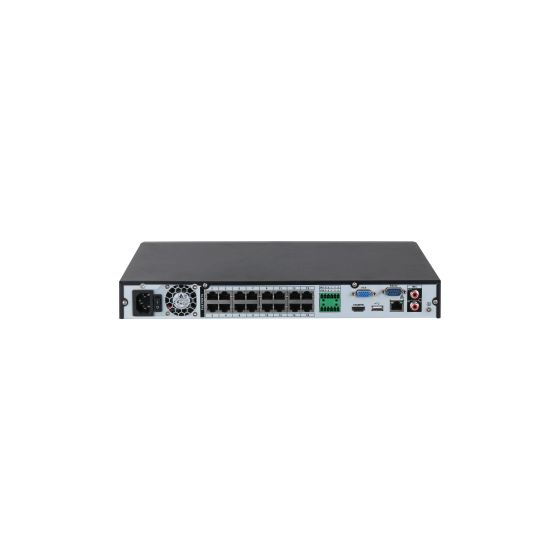Dahua IP-PoE-Rekorder, 16 Kanäle IP, 16 Kanäle PoE, 2x SATA à 16 TB