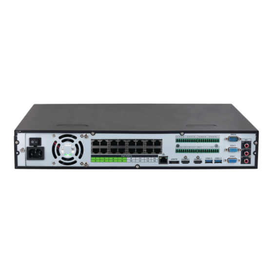 Dahua WizSense IP-Rekorder, 16 Kanäle, 16PoE, max. 32MP, H.265+