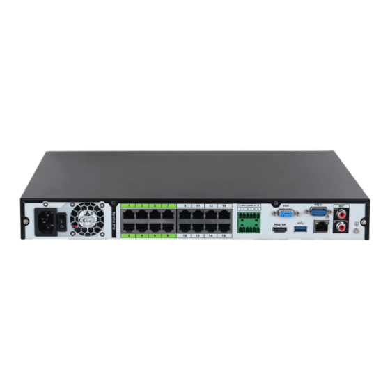 Dahua WizSense IP-Rekorder, 16 Kanäle, 16PoE, max. 32MP, H.265+