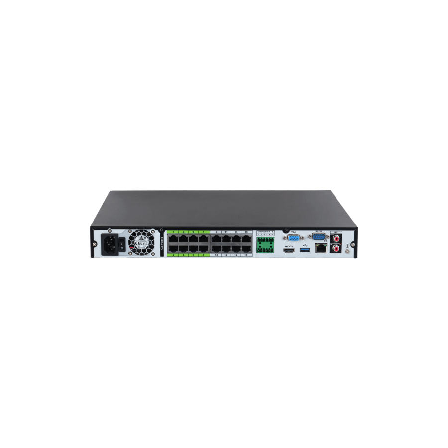 Dahua WizSense IP-Rekorder, 16 Kanäle, 16PoE, max. 32MP, H.265+