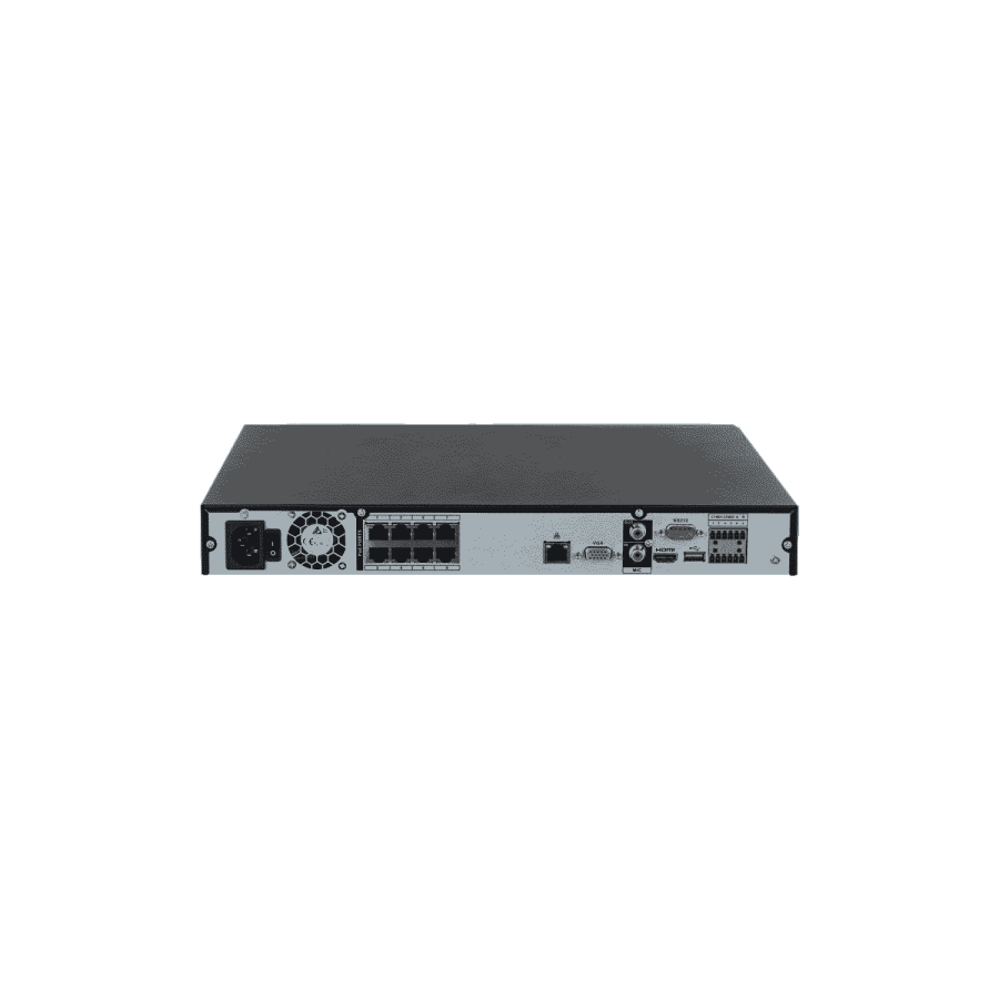 Dahua IP-Rekorder, 8 Kanäle IP, 8 Kanäle PoE, 2 SATA à 20TB