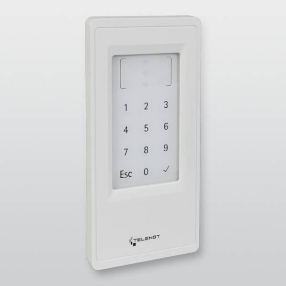 RFID-Tastatur-Schreib-Leser cryplock BLM10/K DUO - Verkehrsweiß