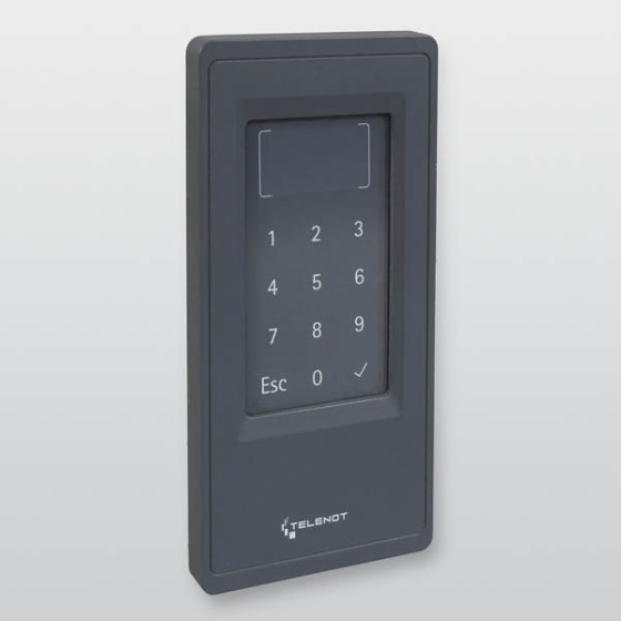 RFID-Tastatur-Schreib-Leser cryplock BLM10/K DUO - Graphitgrau