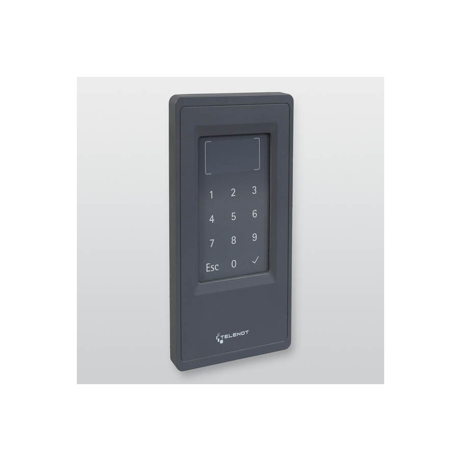 RFID-Tastatur-Schreib-Leser cryplock BLM10/K DUO - Graphitgrau