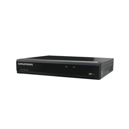 Grundig IP-Rekorder, 32 Kanäle, max. 8MP, H.265+, 4 SATA à 10TB