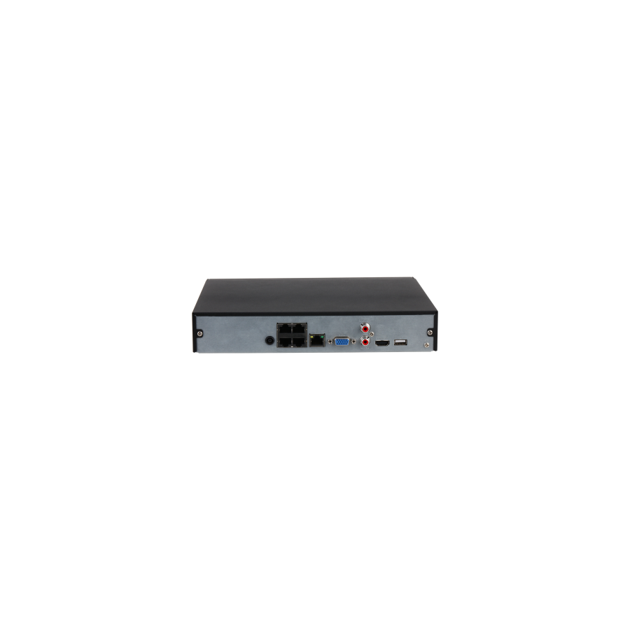 Dahua IP-PoE-Rekorder, 4 Kanäle, 4x PoE, max. 12MP, WizSense