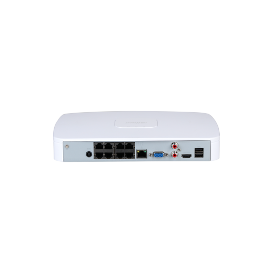 Dahua IP-PoE-Rekorder, 8 Kanäle, 8x PoE, max. 12MP, WizSense