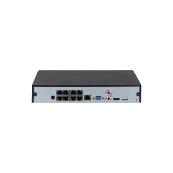 Dahua IP-PoE-Rekorder, 8 Kanäle, 8x PoE, max. 12MP, WizSense
