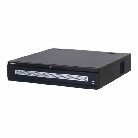 Dahua IP-Rekorder, 64 Kanäle, 64 Kanäle IP, 8 SATA à 20TB, 2U, schwarz